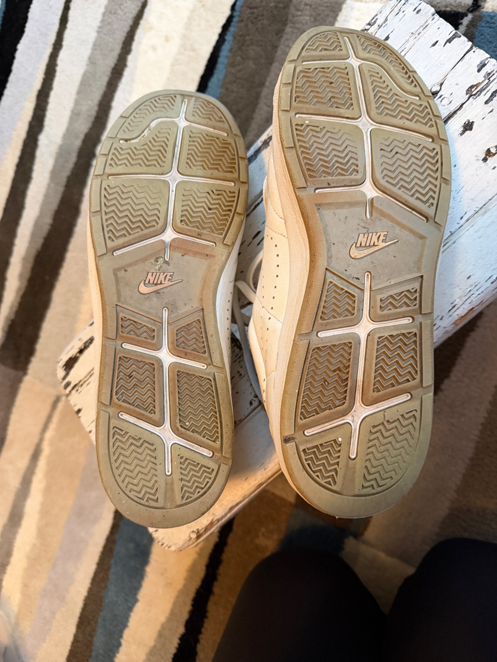 NIKE Leather Tennis Sneaker - Picture 6 of 12